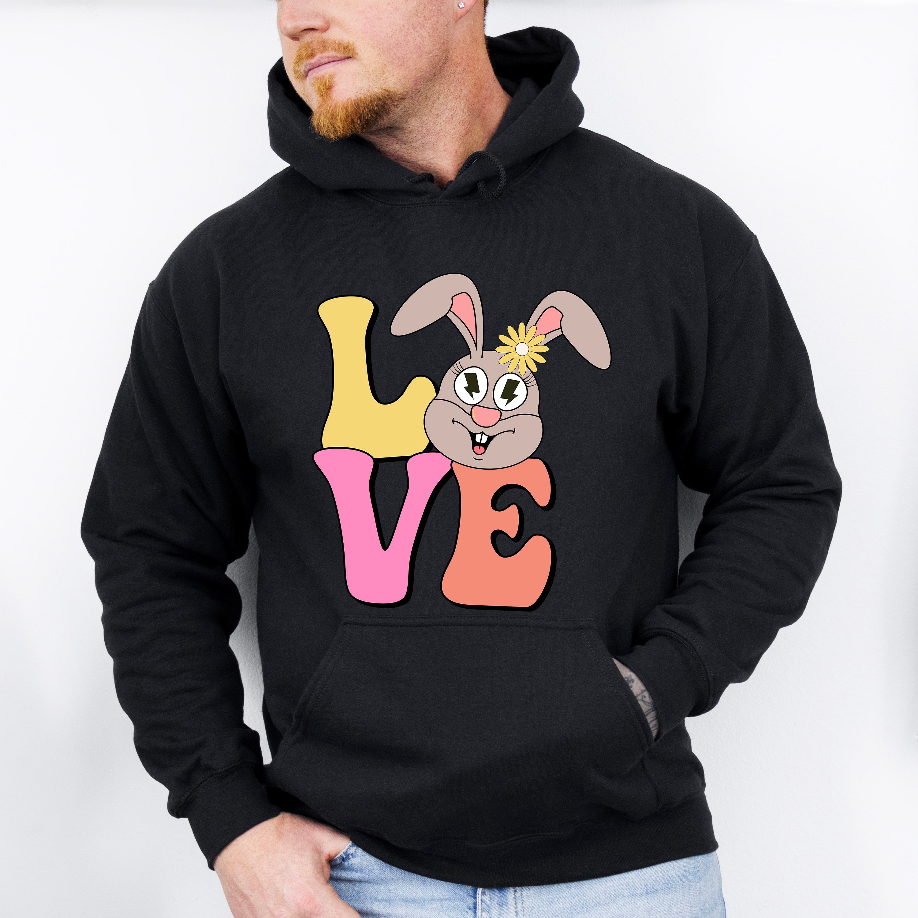 Love Easter Bunny Easter Day Unisex Crewneck T-Shirt Sweatshirt Hoodie