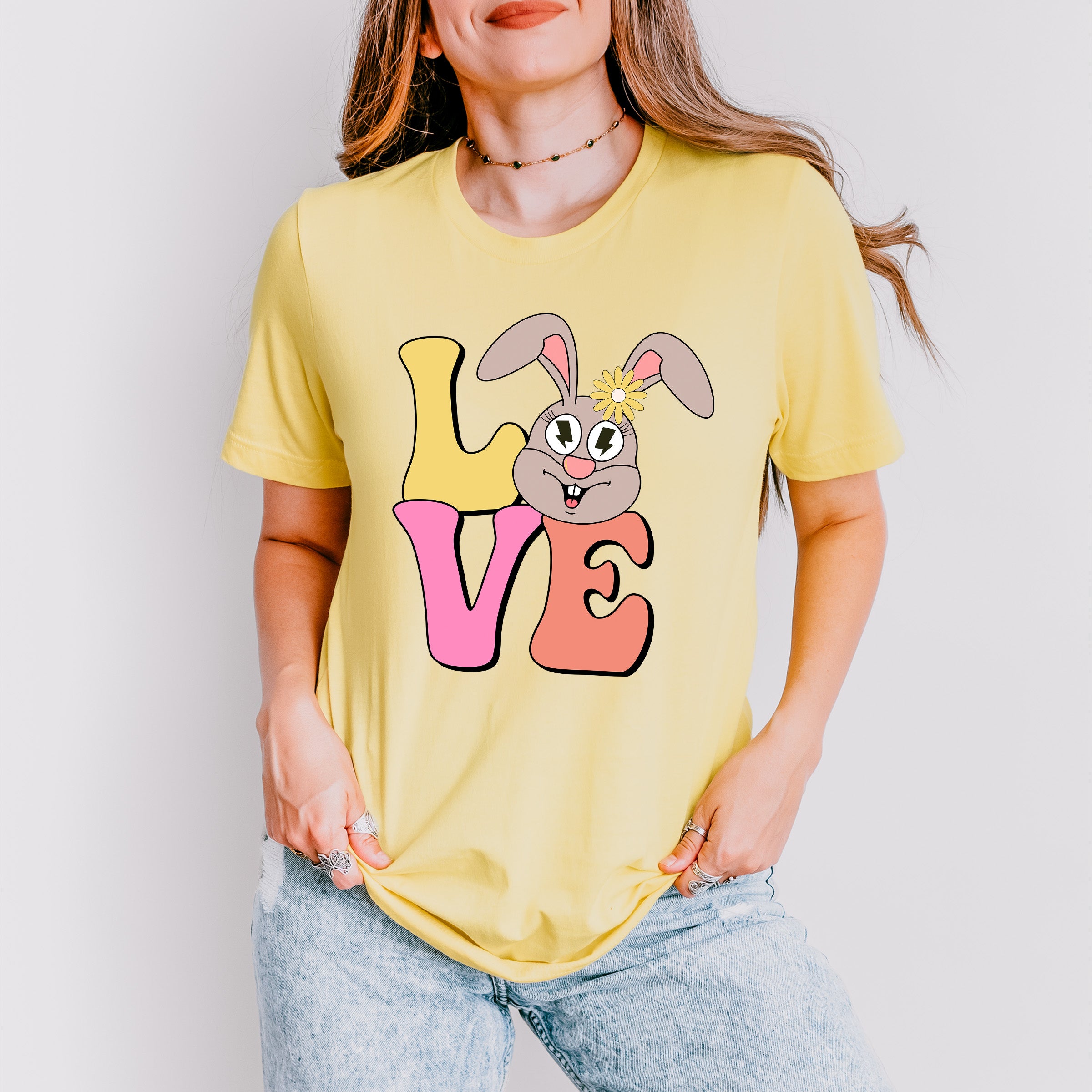Love Easter Bunny Easter Day Unisex Crewneck T-Shirt Sweatshirt Hoodie