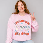 Chillin With My Peeps Easter Day Unisex Crewneck T-Shirt Sweatshirt Hoodie