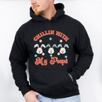 Chillin With My Peeps Easter Day Unisex Crewneck T-Shirt Sweatshirt Hoodie