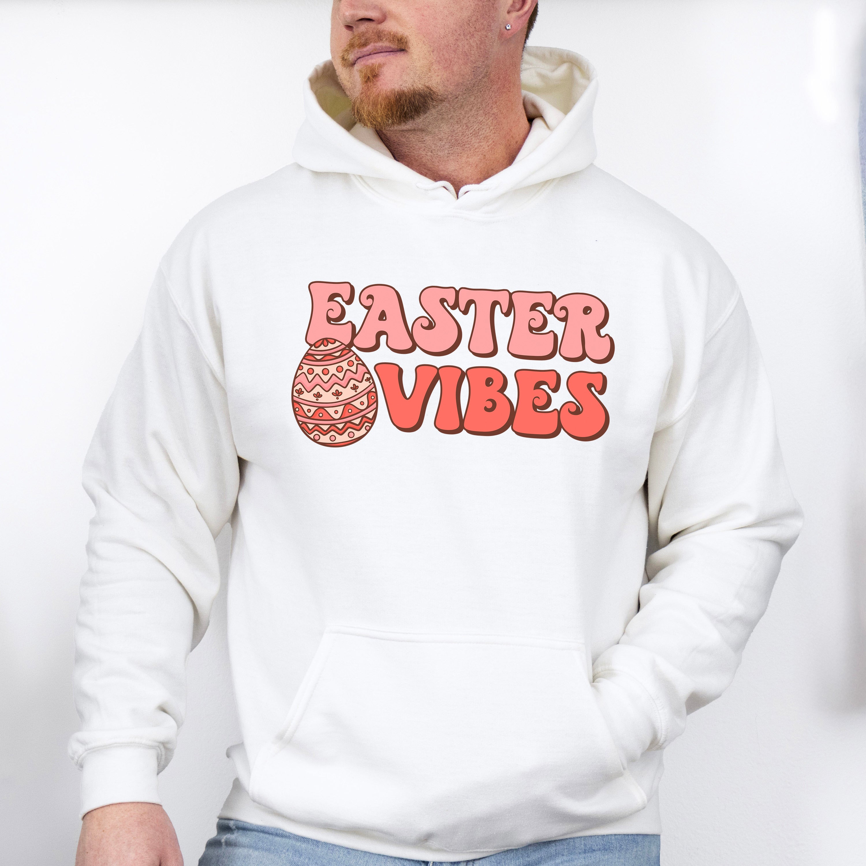 Easter Vibes Egg Easter Day Unisex Crewneck T-Shirt Sweatshirt Hoodie