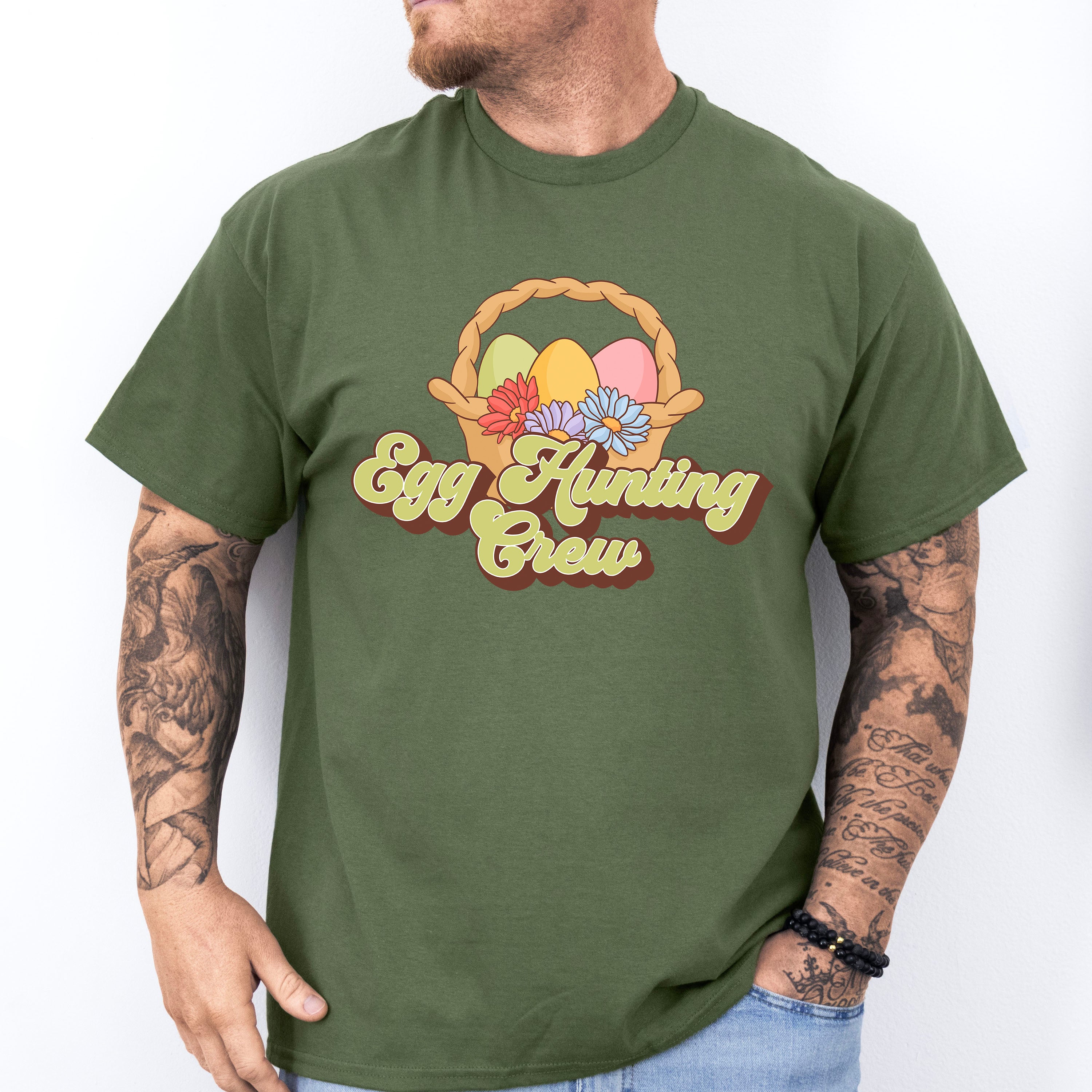 Egg Hunter Crew Easter Day Unisex Crewneck T-Shirt Sweatshirt Hoodie