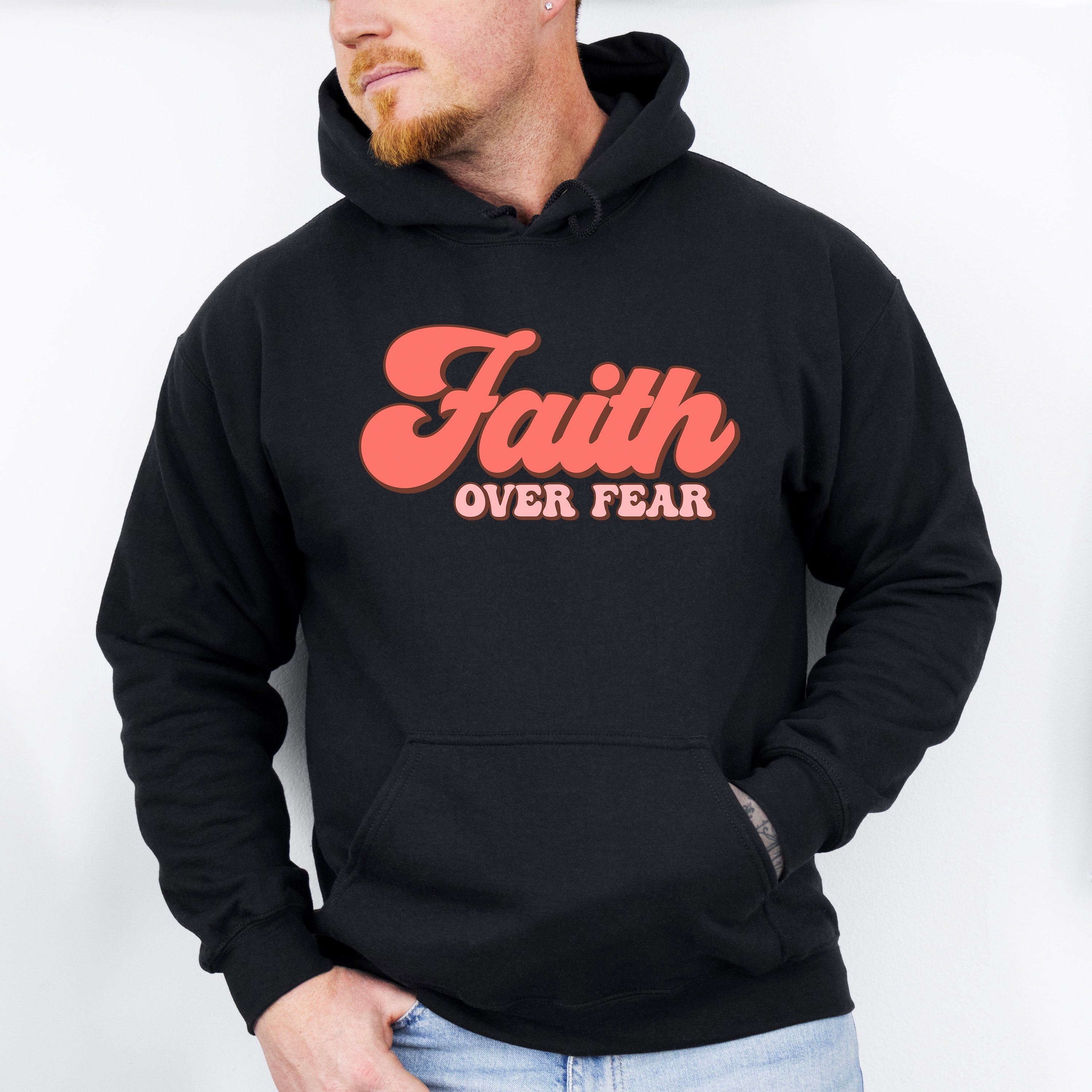 Faith Over Fear Easter Day Unisex Crewneck T-Shirt Sweatshirt Hoodie