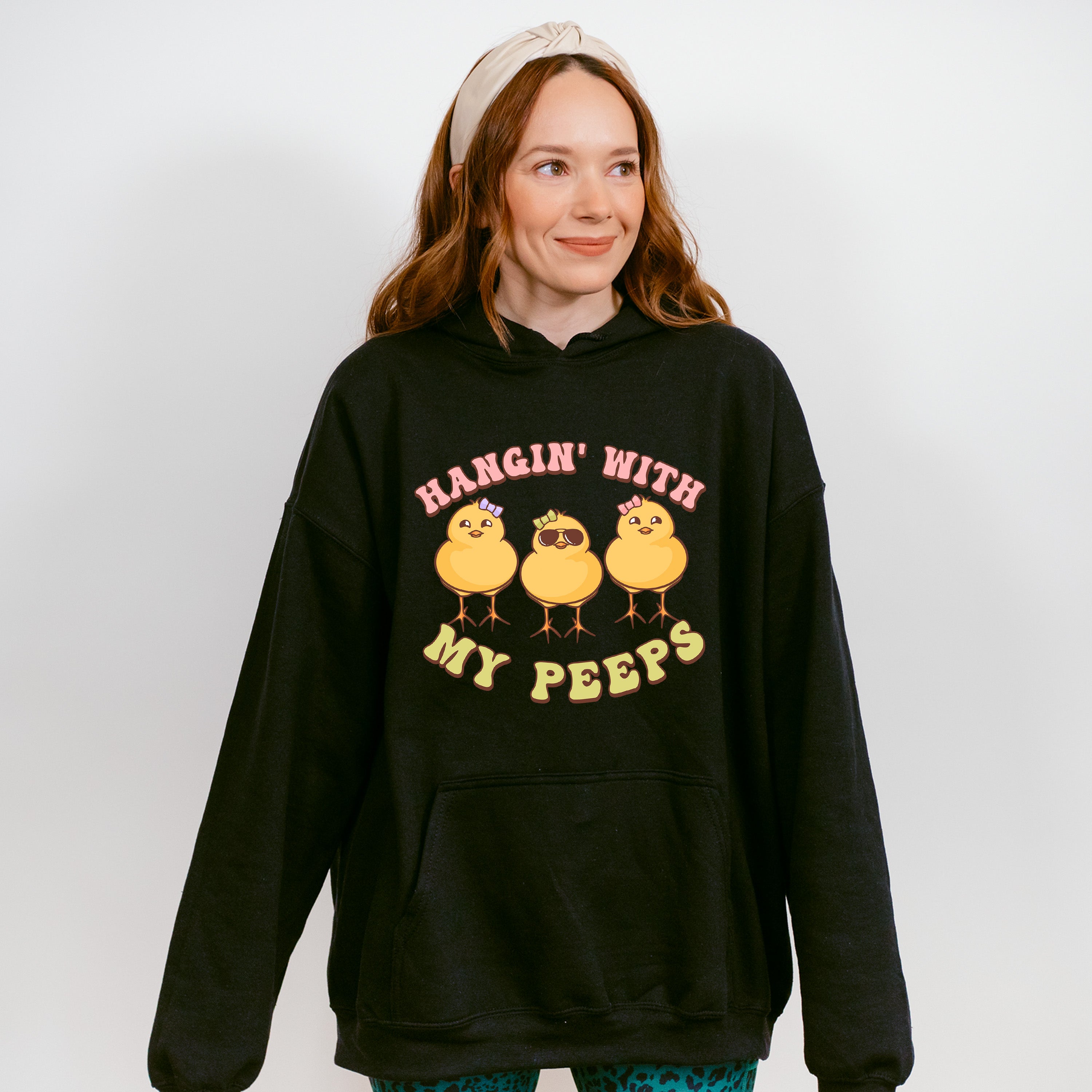 Hangin' With My Peeps Easter Day Unisex Crewneck T-Shirt Sweatshirt Hoodie