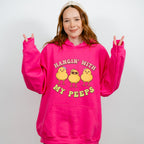 Hangin' With My Peeps Easter Day Unisex Crewneck T-Shirt Sweatshirt Hoodie