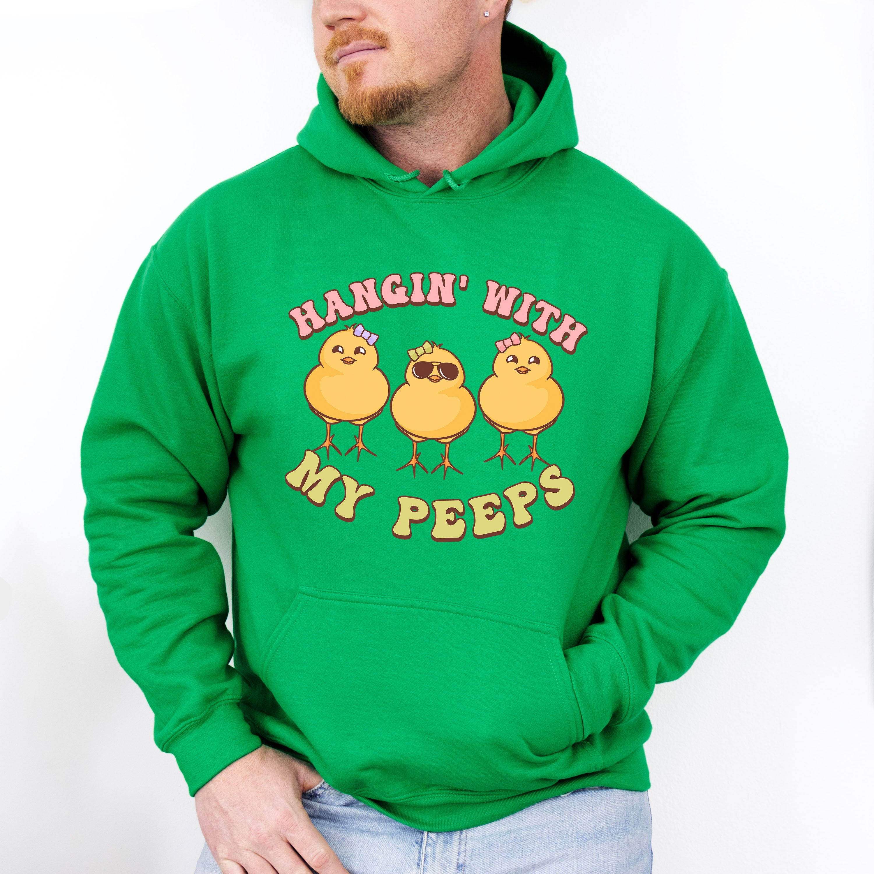 Hangin' With My Peeps Easter Day Unisex Crewneck T-Shirt Sweatshirt Hoodie