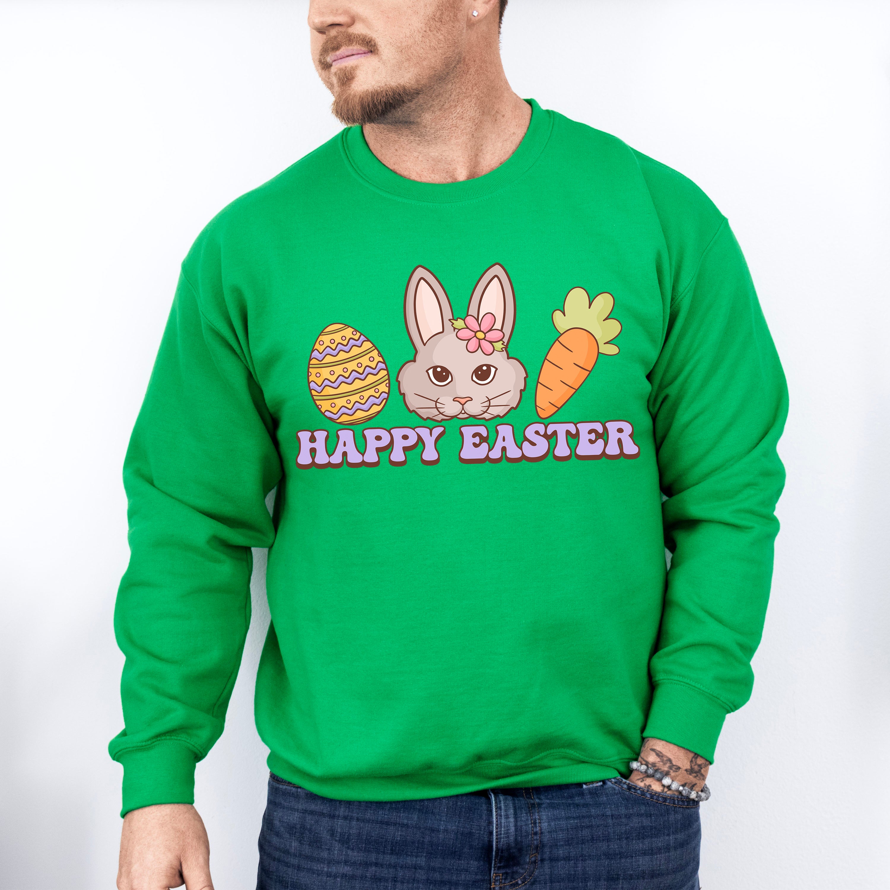 Happy Easter Easter Day Unisex Crewneck T-Shirt Sweatshirt Hoodie