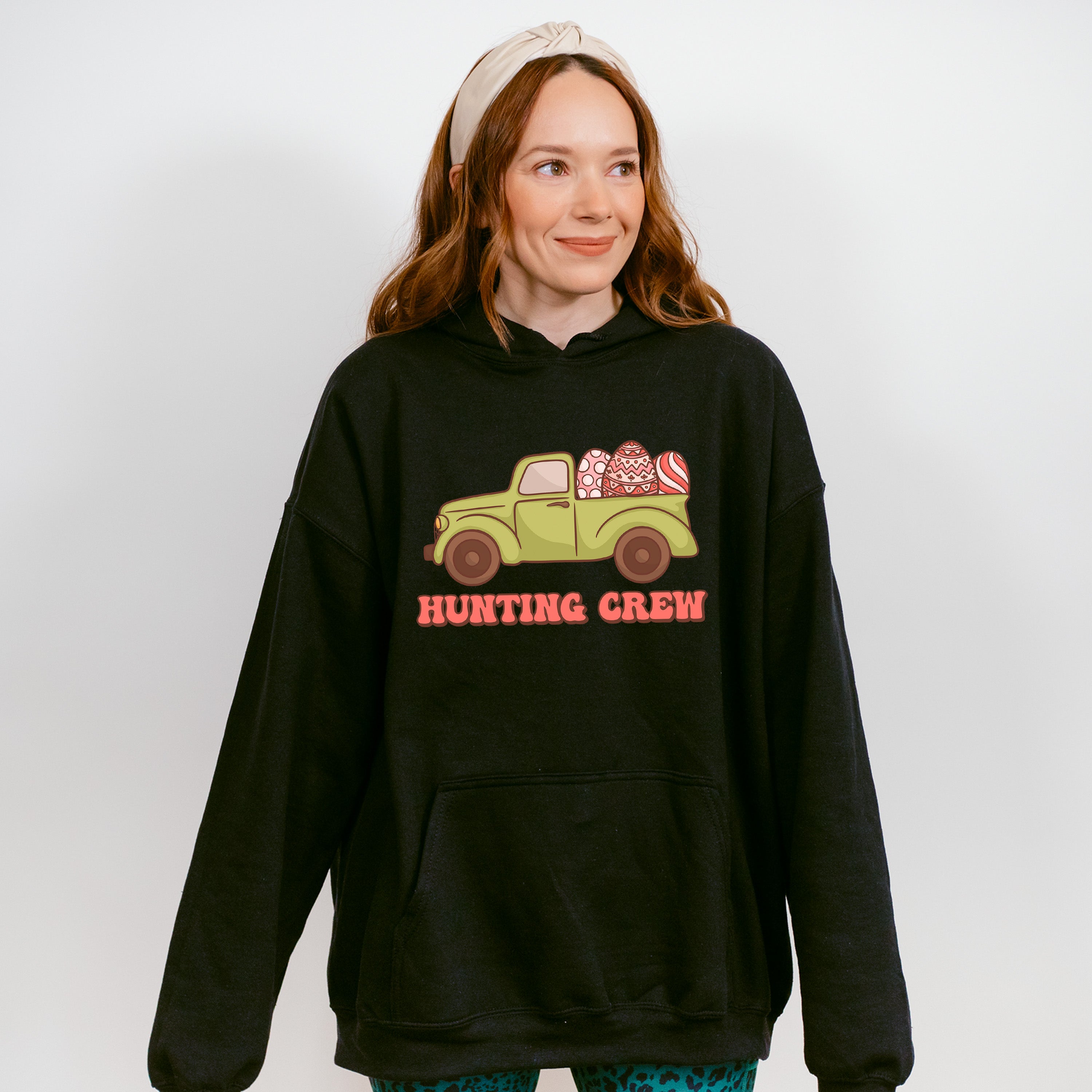 Truck Hunting Crew Easter Day Unisex Crewneck T-Shirt Sweatshirt Hoodie