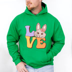 Rabbit Love Easter Day Unisex Crewneck T-Shirt Sweatshirt Hoodie