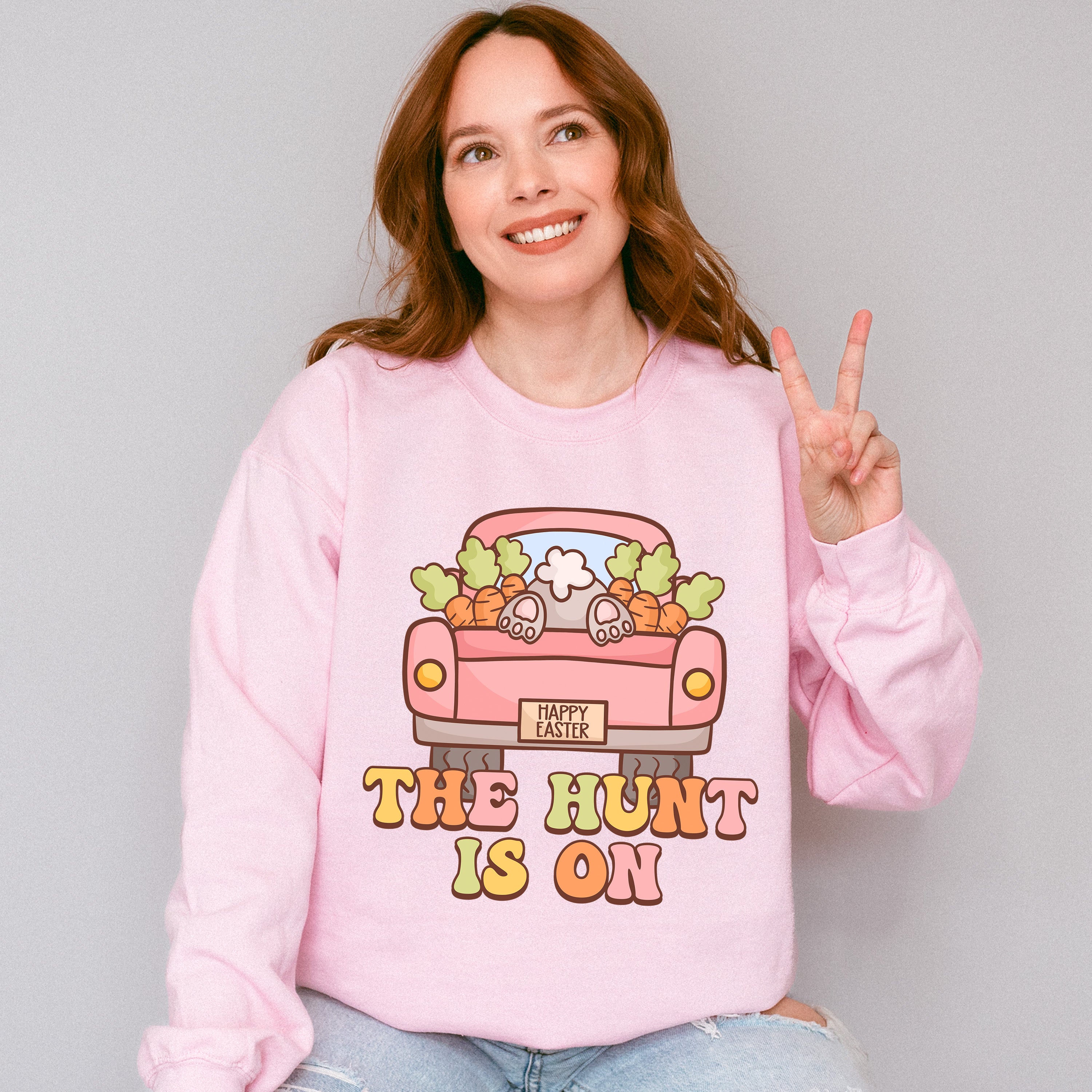 The Hunt Is On Easter Day Unisex Crewneck T-Shirt Sweatshirt Hoodie