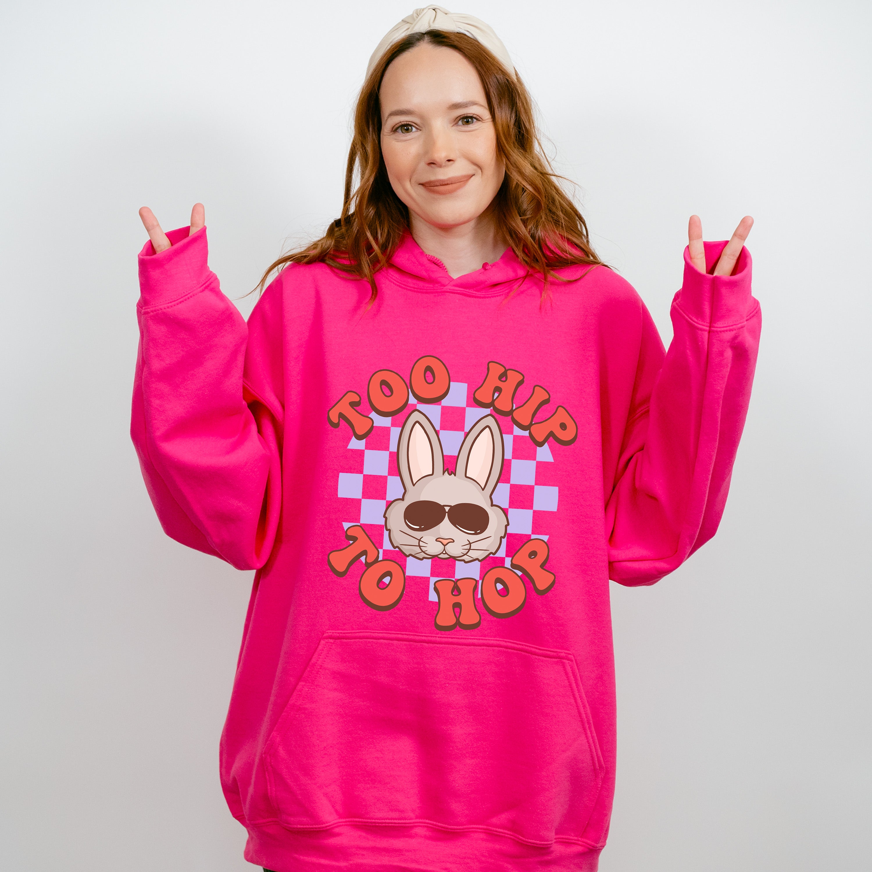 Too Hip To Hop Easter Day Unisex Crewneck T-Shirt Sweatshirt Hoodie