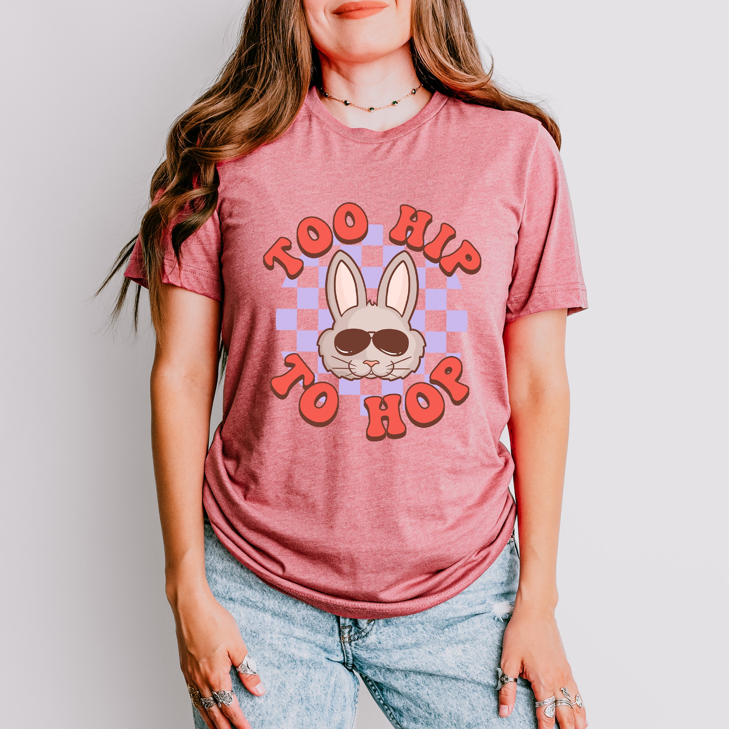 Too Hip To Hop Easter Day Unisex Crewneck T-Shirt Sweatshirt Hoodie