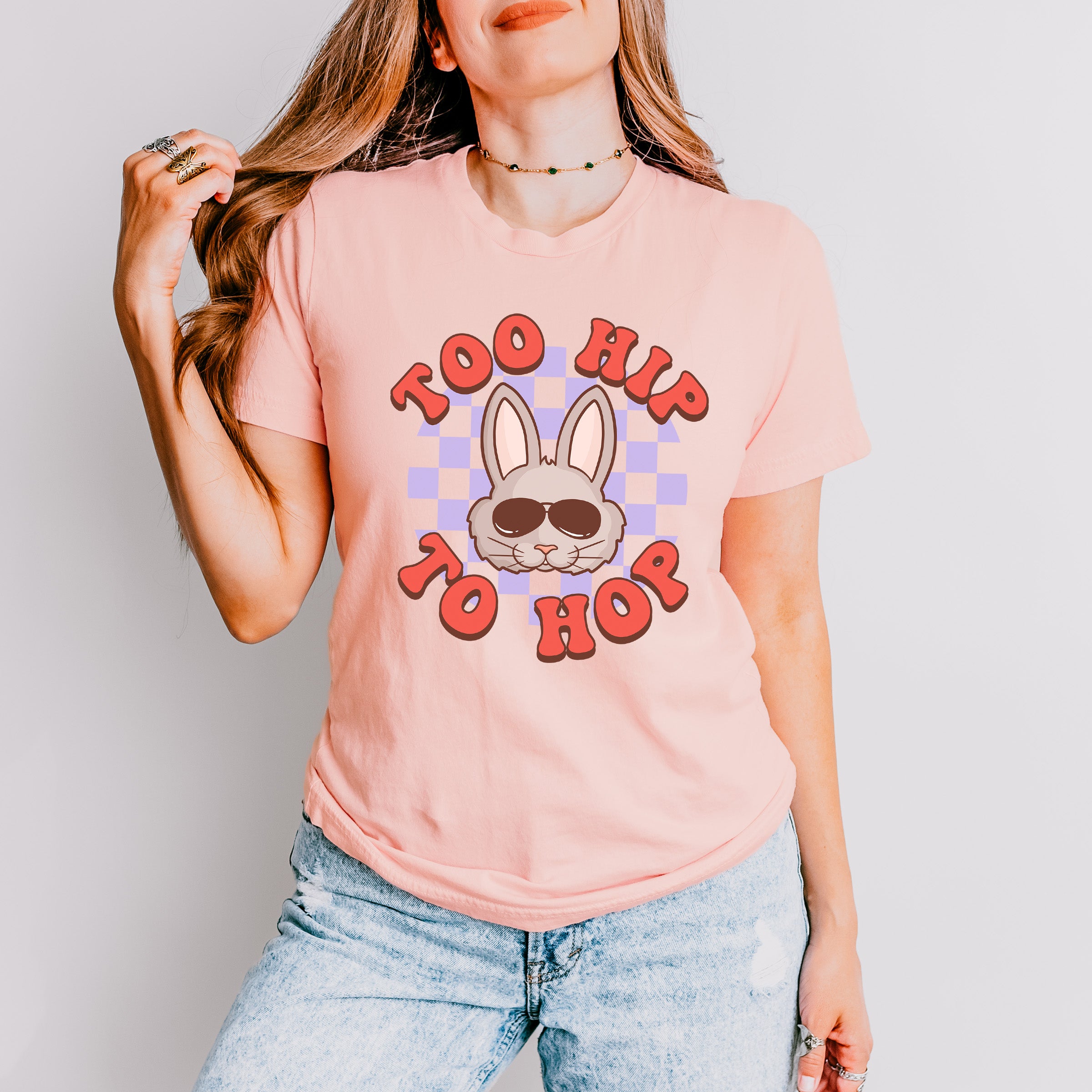 Too Hip To Hop Easter Day Unisex Crewneck T-Shirt Sweatshirt Hoodie