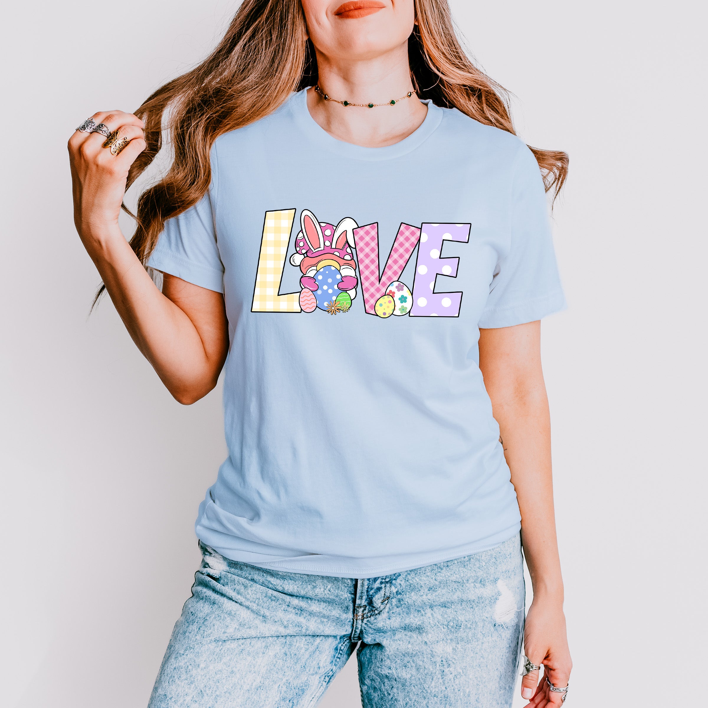 LOVE Easter Day Unisex Crewneck T-Shirt Sweatshirt Hoodie
