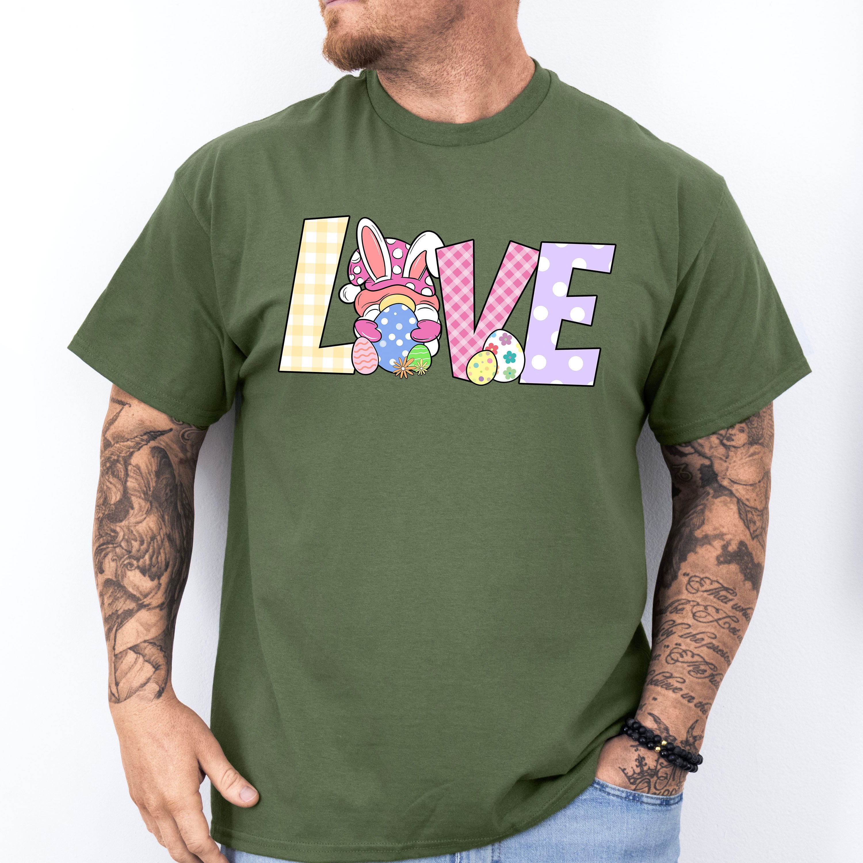 LOVE Easter Day Unisex Crewneck T-Shirt Sweatshirt Hoodie