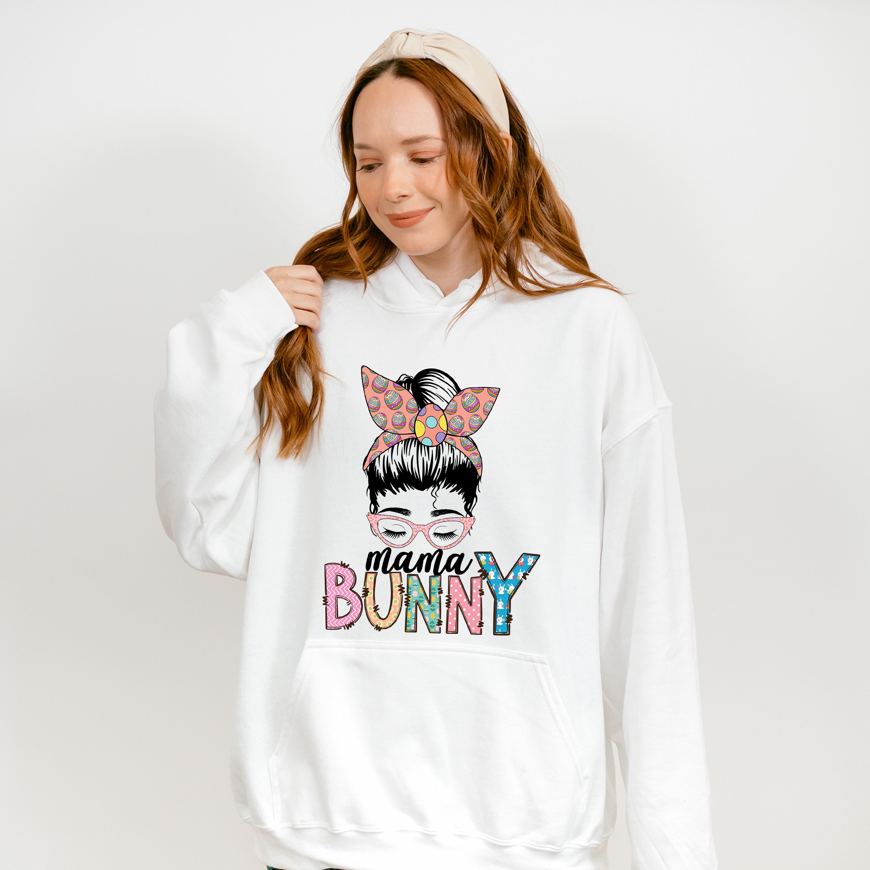 Mama Bunny Easter Day Unisex Crewneck T-Shirt Sweatshirt Hoodie