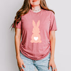 Peach Bunny Easter Day Unisex Crewneck T-Shirt Sweatshirt Hoodie