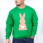 Peach Bunny Easter Day Unisex Crewneck T-Shirt Sweatshirt Hoodie