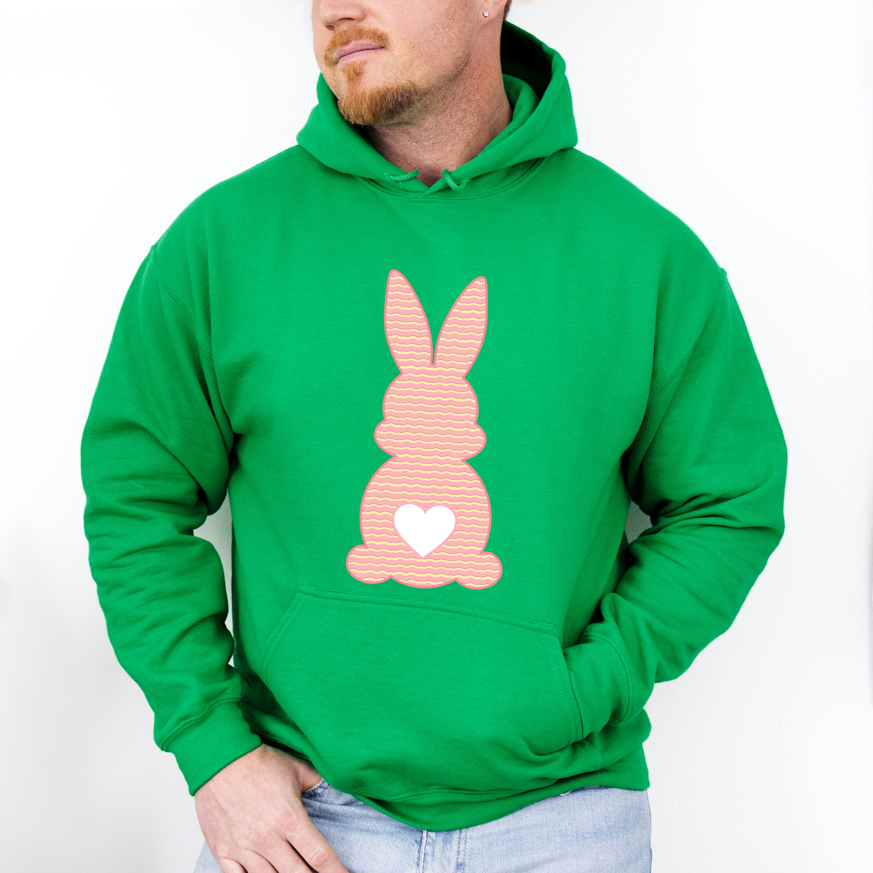 Peach Bunny Easter Day Unisex Crewneck T-Shirt Sweatshirt Hoodie