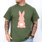 Peach Bunny Easter Day Unisex Crewneck T-Shirt Sweatshirt Hoodie
