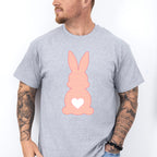 Peach Bunny Easter Day Unisex Crewneck T-Shirt Sweatshirt Hoodie