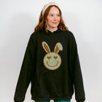 Bunny Ears Smiley Easter Day Unisex Crewneck T-Shirt Sweatshirt Hoodie