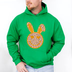 Orange Bunny Ears Smiley Easter Day Unisex Crewneck T-Shirt Sweatshirt Hoodie