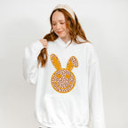 Orange Bunny Ears Smiley Easter Day Unisex Crewneck T-Shirt Sweatshirt Hoodie