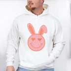 Peach Bunny Ears Smiley Easter Day Unisex Crewneck T-Shirt Sweatshirt Hoodie