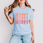 Smiley Hoppy Hoppy Hoppy Easter Day Unisex Crewneck T-Shirt Sweatshirt Hoodie