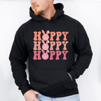 Smiley Hoppy Hoppy Hoppy Easter Day Unisex Crewneck T-Shirt Sweatshirt Hoodie