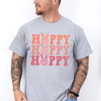 Smiley Hoppy Hoppy Hoppy Easter Day Unisex Crewneck T-Shirt Sweatshirt Hoodie