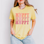 Smiley Hoppy Hoppy Hoppy Easter Day Unisex Crewneck T-Shirt Sweatshirt Hoodie