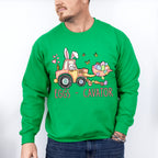 Eggs-cavator Easter Day Unisex Crewneck T-Shirt Sweatshirt Hoodie