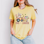Eggs-cavator Easter Day Unisex Crewneck T-Shirt Sweatshirt Hoodie