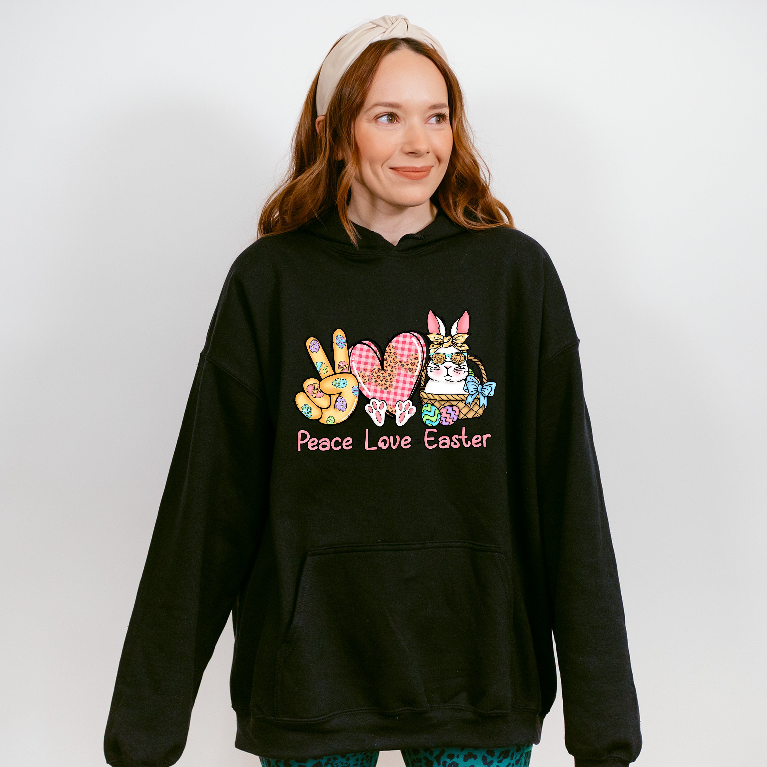 Peace Love Easter Easter Day Unisex Crewneck T-Shirt Sweatshirt Hoodie
