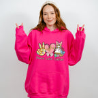 Peace Love Easter Easter Day Unisex Crewneck T-Shirt Sweatshirt Hoodie
