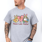 Peace Love Easter Easter Day Unisex Crewneck T-Shirt Sweatshirt Hoodie