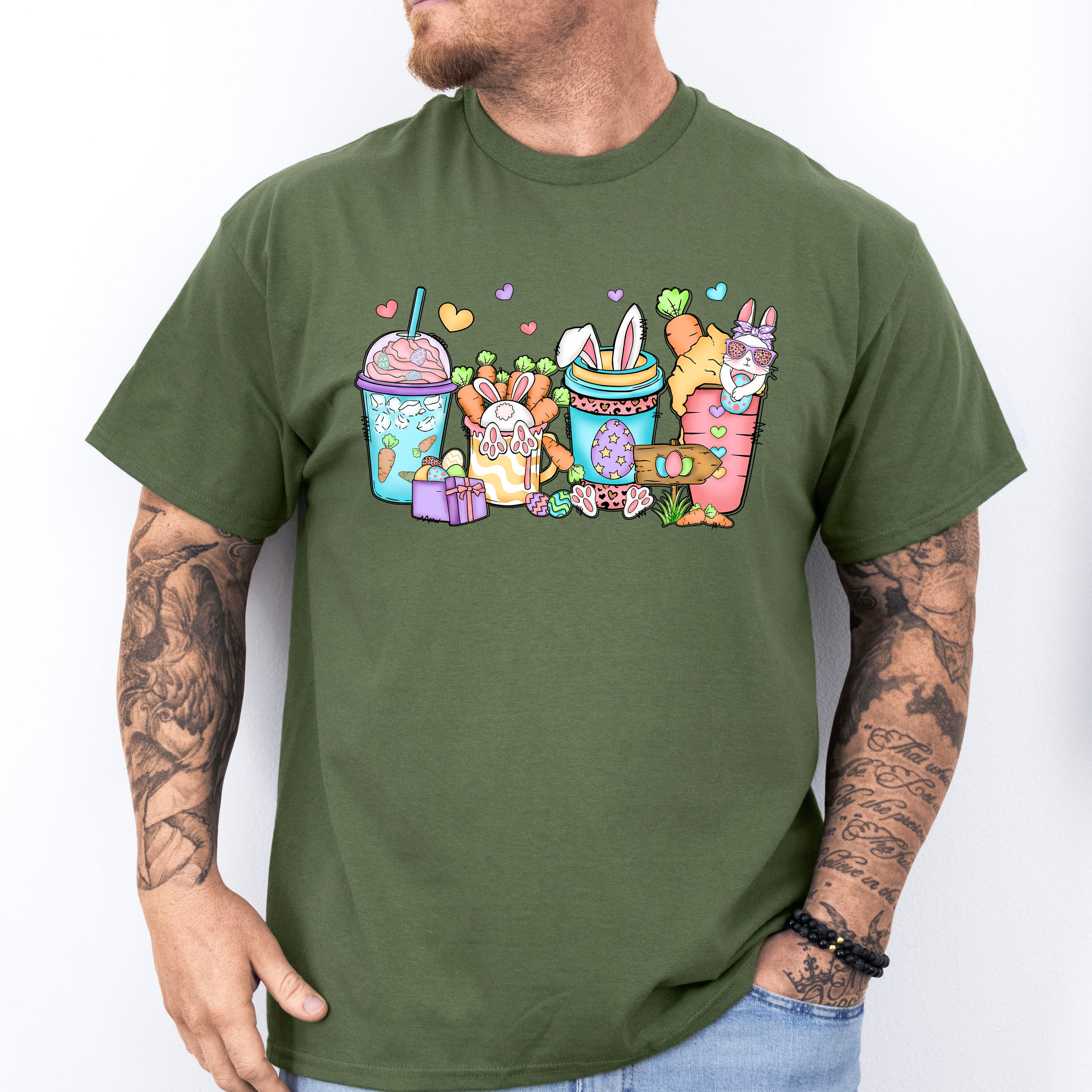Cups Easter Day Unisex Crewneck T-Shirt Sweatshirt Hoodie