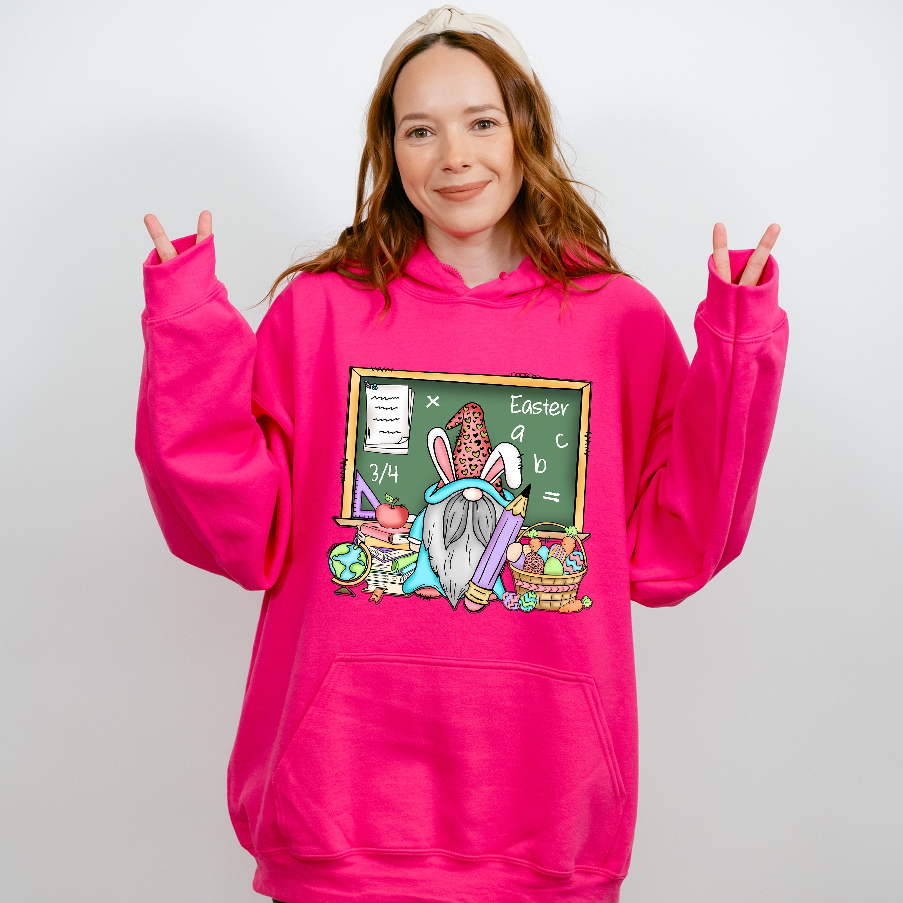 Gnomie Teacher Easter Day Unisex Crewneck T-Shirt Sweatshirt Hoodie