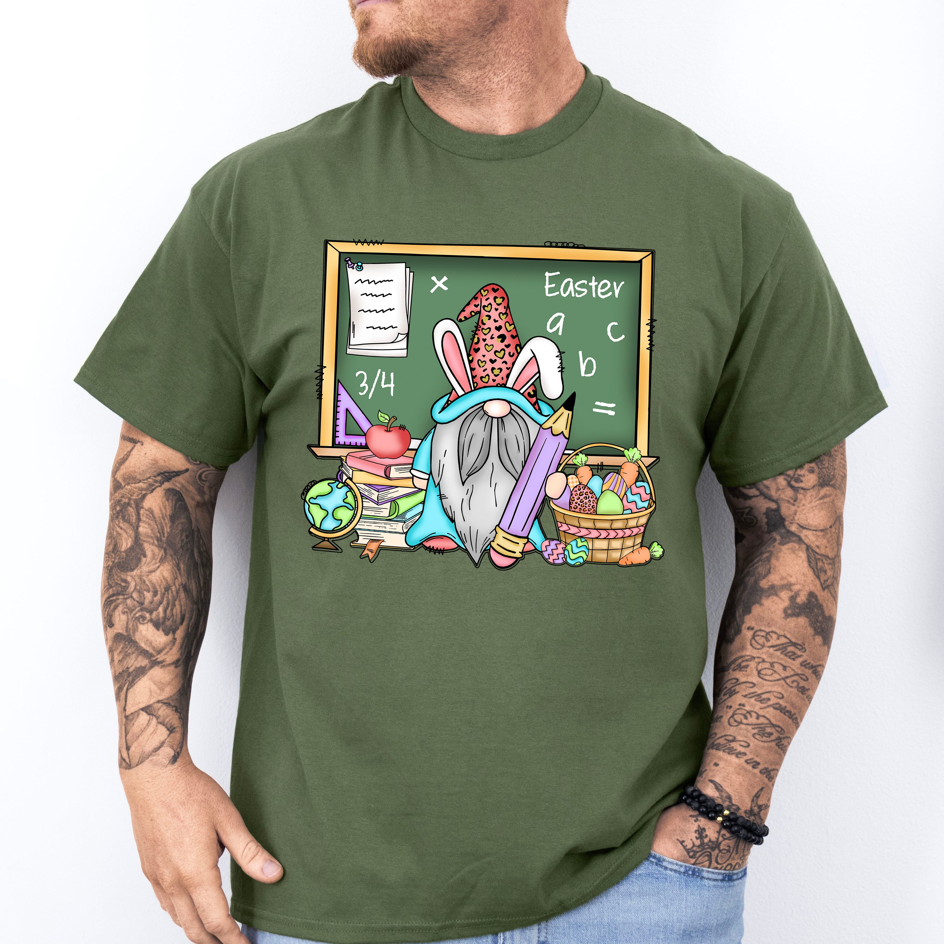 Gnomie Teacher Easter Day Unisex Crewneck T-Shirt Sweatshirt Hoodie