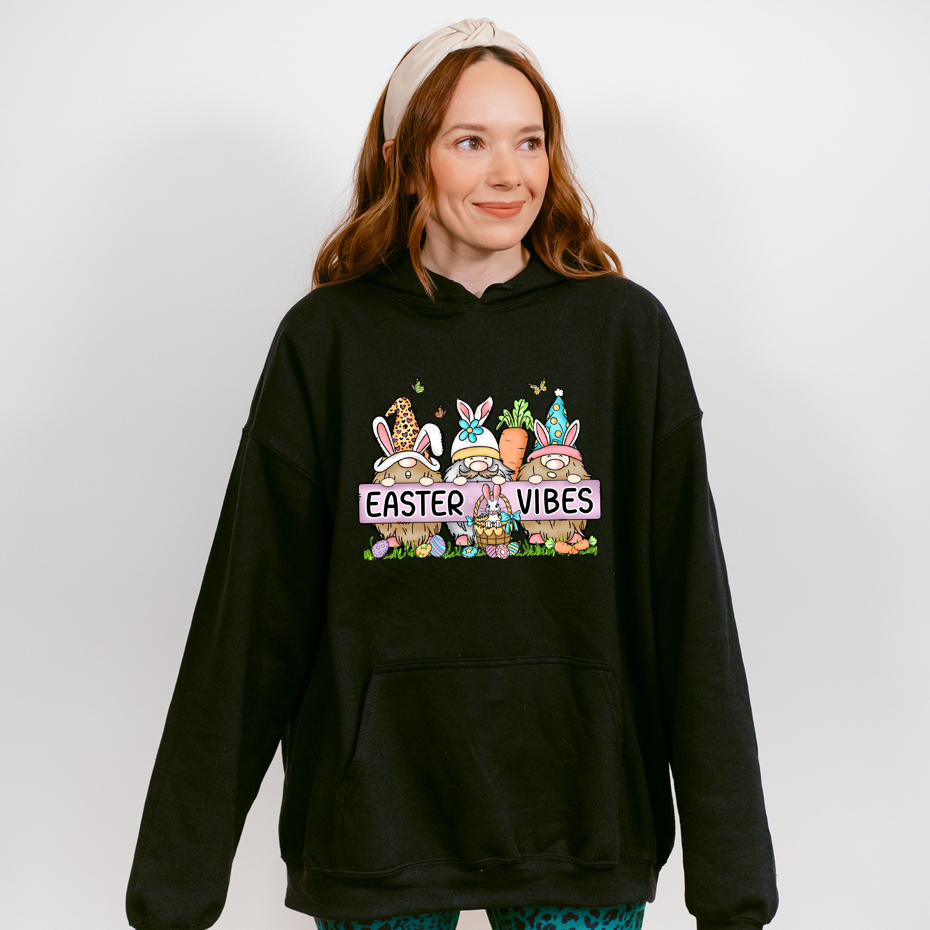 Gnomies Easter Vibes Easter Day Unisex Crewneck T-Shirt Sweatshirt Hoodie