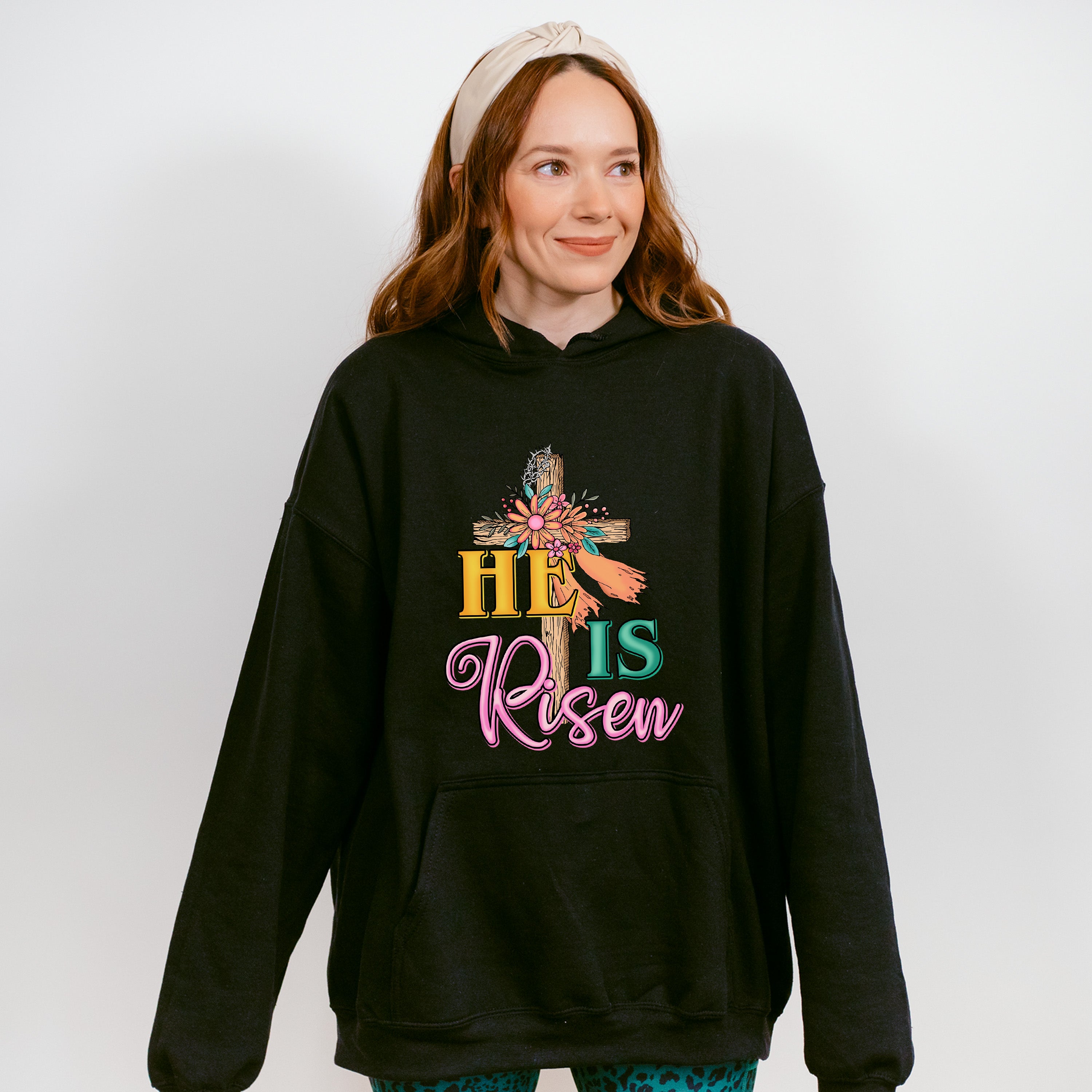 He Is Risen Easter Day Unisex Crewneck T-Shirt Sweatshirt Hoodie