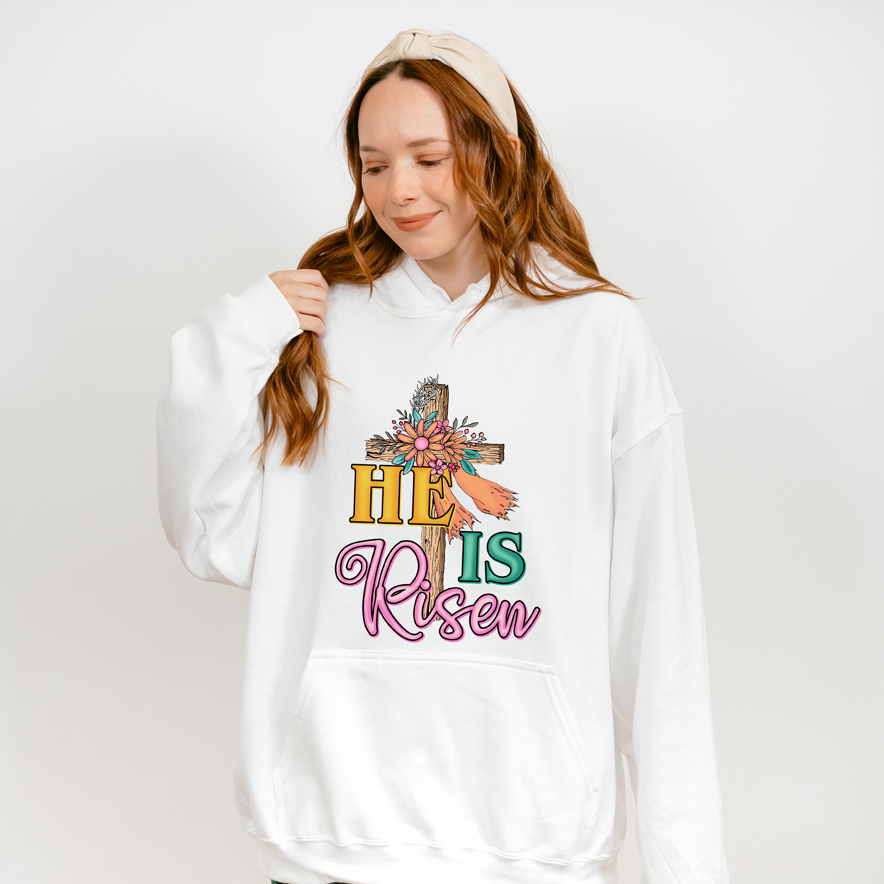 He Is Risen Easter Day Unisex Crewneck T-Shirt Sweatshirt Hoodie