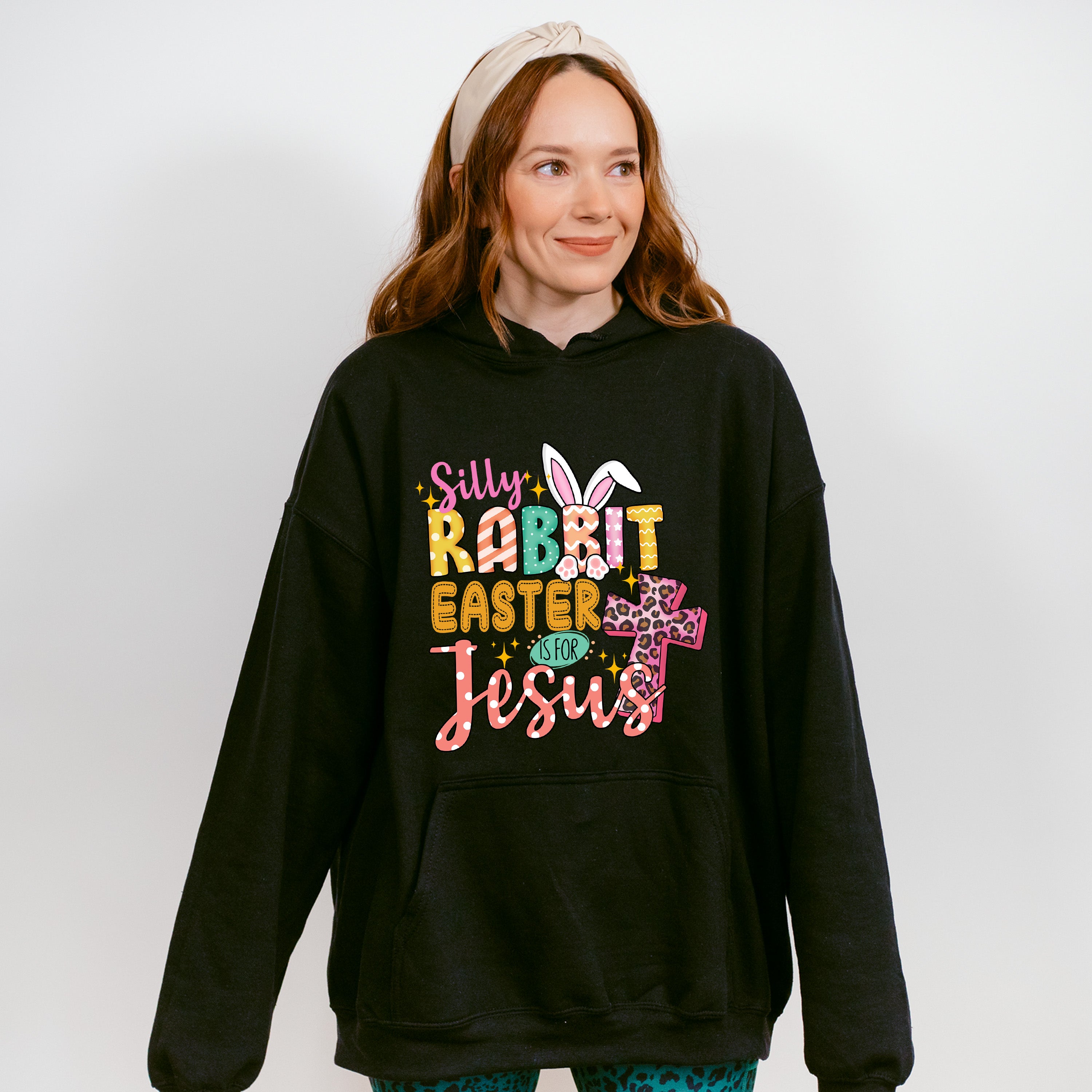 Silly Rabbit Easter Is For Jesus Easter Day Unisex Crewneck T-Shirt Sweatshirt Hoodie