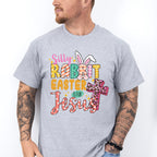 Silly Rabbit Easter Is For Jesus Easter Day Unisex Crewneck T-Shirt Sweatshirt Hoodie
