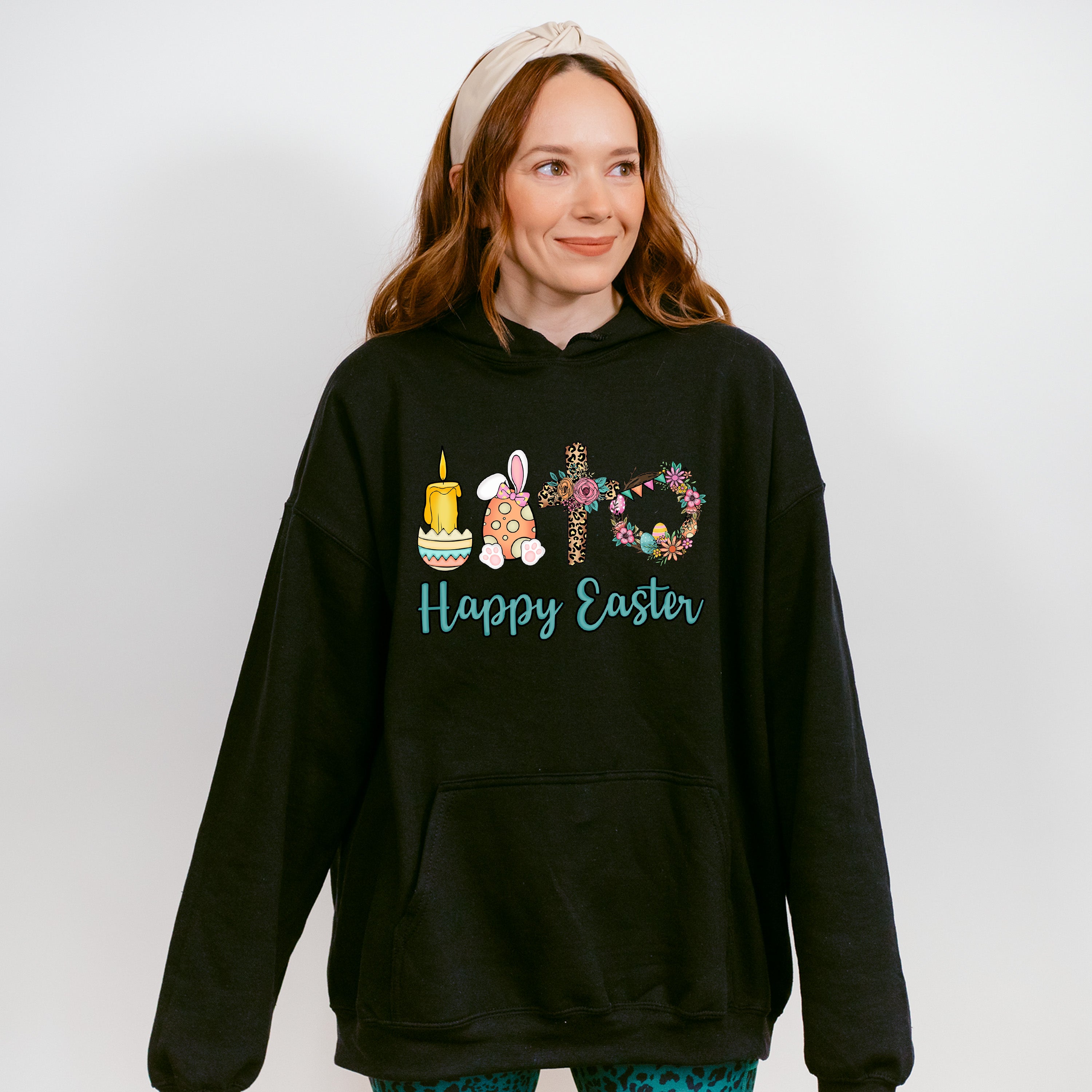 Happy Easter Christianity Easter Day Unisex Crewneck T-Shirt Sweatshirt Hoodie