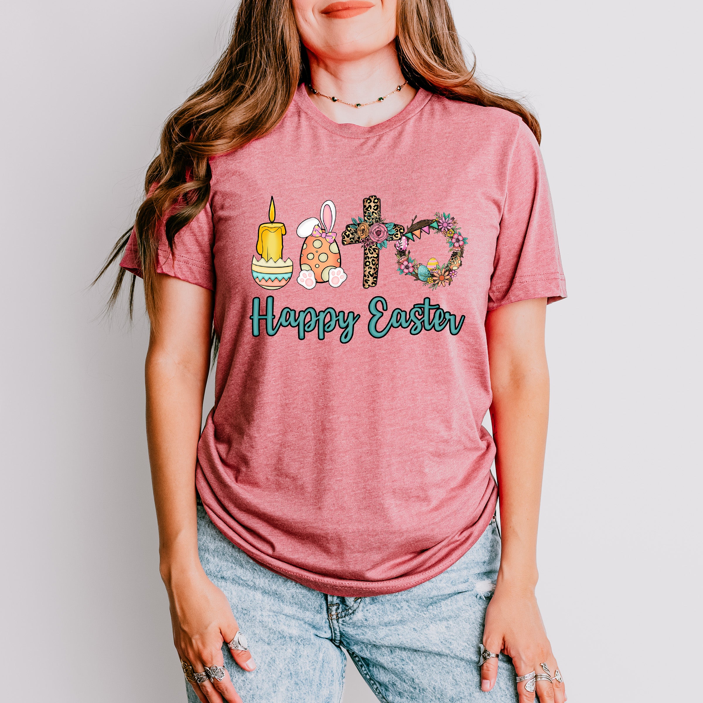 Happy Easter Christianity Easter Day Unisex Crewneck T-Shirt Sweatshirt Hoodie