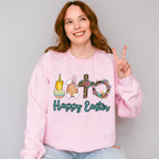 Happy Easter Christianity Easter Day Unisex Crewneck T-Shirt Sweatshirt Hoodie