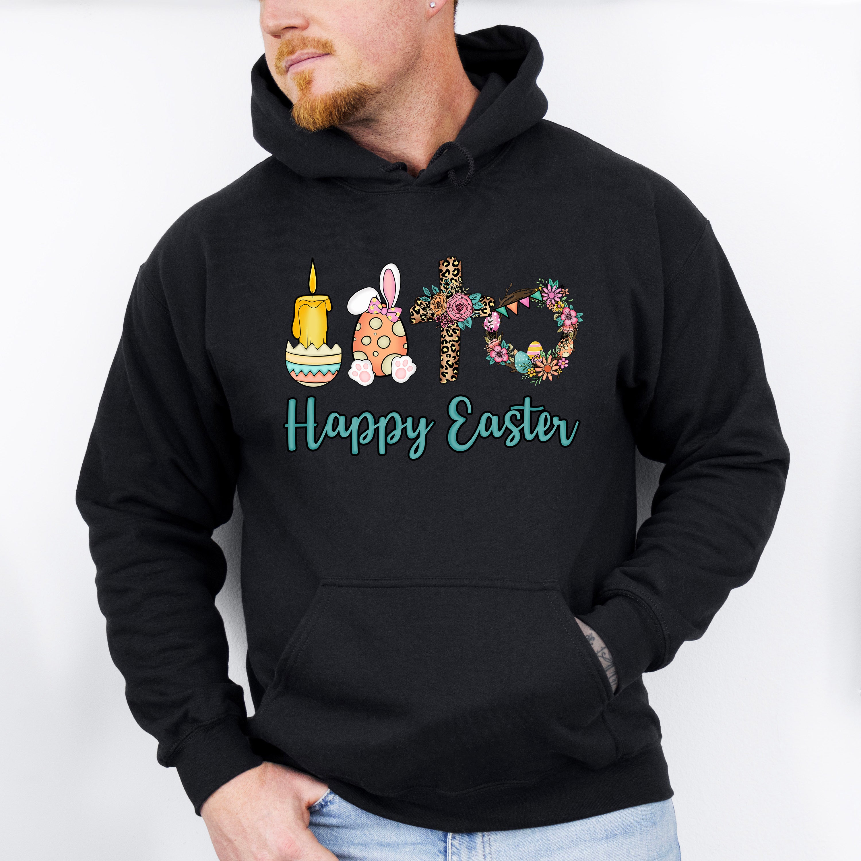 Happy Easter Christianity Easter Day Unisex Crewneck T-Shirt Sweatshirt Hoodie